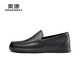 Aokang business formal shoes, simple leather shoes, comfortable low-top shoes, black size 40
