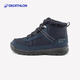 Decathlon children's spring and autumn warm cotton shoes for boys and girls, non-slip cotton boots and children's shoes KIDD dark blue (lace-up) 37