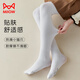 Catman children's socks for girls spring and summer, non-slip + not easy to snag, dance socks for baby girls, pure white pantyhose bottoming socks
