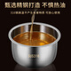 Lard basin 316 stainless steel lard tank kitchen household high temperature resistant old-fashioned oil basin with lid oil pot oil tank seasoning 316 stainless steel oil basin 17CM 1.34L