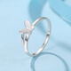 Liuguifu Jewelry platinum ring for women PT950 butterfly platinum ring as a birthday gift for girlfriend 1.55g 10 circle size