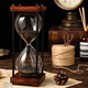 Zhizhen birthday gift retro time hourglass desktop ornaments quicksand timer to give girlfriend boyfriend creative custom gift white sand (30 minutes)