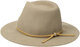 BRIXTON Men's Wool Felt Mid-Brim Fedora Hat Retro Outdoor All-Season Light Brown X Large Size