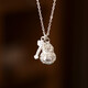 Sterling Silver S925 Ruyi Gourd Pendant Necklace