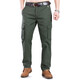 
JEEP Jeep Spring and Summer New Work Pants Casual Pants Men's Pants Elastic Loose Large Size Casual Multi-Pack Pants Long Pants B9923 Green Size 38 Size 2ft 9 Waist Circle