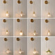 Wall lamp with switch American Nordic retro bedroom bedside lamp Japanese background wall with pull switch B&B Wabi A long line wall lamp + pull switch