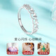 Liuguifu jewelry platinum ring women's love pt950 platinum ring birthday gift 2.60g