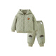 Minibala (minibala) long-sleeved cotton suit for boys and girls, children's trousers and cute jacket 2025 winter Minibala (minibala) long-sleeved cotton suit for boys and girls, children's trousers and cute jacket 2025 winter