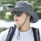 BANDICOOT sun hat men's sun protection hat summer sun hat foldable outdoor fishing and mountaineering hat breathable fisherman hat female gray