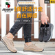 Western Camel (VANCAMEL) labor protection shoes for men, steel toe, anti-smash, anti-puncture, lightweight, anti-odor, anti-scalding, welder, anti-scalding, cowhide construction site, four-season model, 689 khaki color cowhide, anti-smash, anti-puncture, welding shoes 42