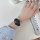 Prüfung Watch für weibliche und ältere Schüler mit hohem Erscheinungsbild und einfacher Ins -Stil für Mädchen Jugendcampus weiße Quarz Uhr 5010 Schmetterling Aprikosengürtel, Uhrenbox + Ersatzbatterie