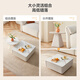Quanyou Home Modern Simple Slate Round Small Apartment Simple Cream Style Square and Round Coffee Table Combination Living Room Home