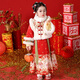 Anneyol Hanfu girls' costumes children's horse-faced skirts festive New Year's clothing winter baby girl's New Year's clothing red 120