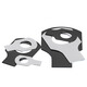 Tianzhuo Hardware GB854 304 stainless steel iron hair black single ear gasket stop washer stop lock MM4M5M6M8-M48 Single ear M30[1] 304 material