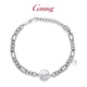 GsunG platinum women's bracelet PT950 new fashion Star star bracelet simple platinum bracelet female elegant gift calculated according to the gold price of the store that day