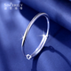 Shengshi Qiyuan (SHENGSHIQIYUAN) platinum bracelet for women pt950 white gold solid push-pull bracelet plain ring platinum glossy bracelet with more return and less make-up. Weight is about 20.28 grams. Thickness is about 4.5mm. Semi-solid style.
