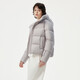 Tambor Down Jacket Women's Short Hooded Versatile Autumn and Winter Small Women's Jacket 330332D Rose Gray 160