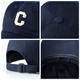SOMUBAY (SOMUBAY) Children's Hat Spring and Autumn Boys Pointed Hat Girls Summer Sun Hat Sun Protection Street Fashion Hat Letter C Baseball Cap Navy Blue (Children's Style) Recommended for 3-6 years old (46-52CM)