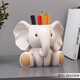 Yingsen Little Elephant Cartoon Creative Cute Office Desktop Decoration Light Luxurious High-end Children's Room Decoration for Boys and Girls Little Elephant Pen Holder Storage Ornaments-Primary Color
