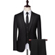 GOLDLION G+ suit suit for young men Korean style slim fit groom wedding business casual professional formal suit small suit men's jacket two-button black (jacket + trousers + shirt) S 165