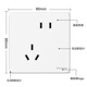 施耐德电气错位五孔插座十支装 86型墙壁开关插座面板套装 皓呈 奶油白色