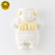 G.duck little yellow duck baby winter white duck down jacket for male and female babies, super cute and cute jumpsuit, thickened and warm outdoor clothing, off-white 100cm (2XL) 36cm, 15-24 months, 24-30Jin Jin equals 0.5 kg