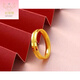 Giventy GEFIODEY gold ring 18k package gold frosted ring transfer time and space gold ring men and women wide ring for women frosted ring 0.07g