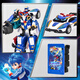 High-end card fighter 3 toys genuine transforming robot car mecha toys boys and children gifts dazzling blue lightning S new products in stock quickly