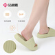 Jieliya verdickte Hausschuhe, einfache und frische Macaron-Farbe, Herren- und Damensandalen, Heimsandalen, Bohnengrün 38-39