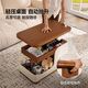 Chivas removable coffee table with folding lifting storage side cabinet 25 new multi-functional side table Chivas Regal BJ12 walnut color - lifting folding side table - environmentally friendly board - shipped 0.8M years ago (for address details, please contact customer service)