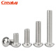 Creaby304 stainless steel round head hexagonal screw pan head bolt Yuan cup screw round cup mushroom umbrella head machine screw M4x10 40 pieces