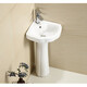 JOMOO JOMOO bathroom pedestal basin bathroom ceramic wash basin hand wash basin balcony household integrated pedestal basin A type pedestal basin + faucet + drain accessories