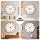 Made in Tokyo, Muyu series wall clock clock wall clock living room 2025 new electronic clock 35cm mocha brown