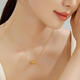 Erli Xiaoman waist 18k gold pendant 3D hard gold pure gold necklace women's pure gold Valentine's Day gift for girlfriend and lover 1.26g Xiaoman waist chain