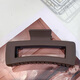Jieweiyi large size grab clip women's new hair clip high-end hair clip hair volume back of the head shark clip hair accessories BH-FJ089 coffee brown + coffee brown square 2-piece set
