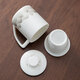 Zhexuan (zhexuan) Dehua white porcelain tea water separate tea cup office tea set with lid water cup Valentine's Day and Chinese Valentine's Day gift