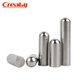 Creaby304 stainless steel pin solid cylindrical pin round head positioning pin shaft thimble optical shaft round rod M1x10 (50 pieces)
