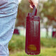 LOCK&LOCK Large Capacity Water Bottle Sports Straw Water Cup Fitness Portable Cold Water Bottle 2L Black ABF795BLK