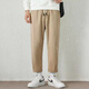 
Jean-Vis summer new casual pants for men loose straight 2025 new conical nine-point summer comfortable pants 9904 light khaki [cotton breathable high quality] XL