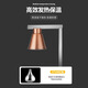 Shixishuo three-head buffet food heat preservation lamp commercial warming table warm food lamp pizza heating lamp double-head food heat preservation lamp double-head steel color acrylic lampshade
