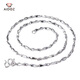 Aido Diamond PT950 Platinum Ingot Chain Fashion Boutique Platinum Necklace Men's Solid Clavicle Chain Approximately 9.9g Long 50cm Thick About 1.5mm According to real hair, more will be removed and less added.