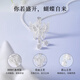 Gin Qianhui 999 sterling silver butterfly necklace for women 2025 new high-end light luxury pendant birthday gift for girlfriend and wife Junying necklace/999 pure silver + merchant delivery/written greeting card High-end Valentine's Day gift for girls/rose gift box for wife/with jewelry certificate