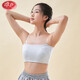 LangSha (LangSha) strapless bra for women with transparent shoulder straps for junior high school students and high school students to prevent exposure, traceless bandeau, small chest and thin style, white, 1 pair of transparent shoulder straps, S, no buckle on the back, S size, 70-85Jin Jin is equal to 0.5 kg