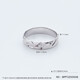 Jibaolou Pt950 platinum couple ring men and women platinum ring car flower strip ring ring fixed mouth couple ring support inspection and compensation of 10% for fake ones