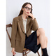 Betu Women's Autumn New Suit Twill Texture College Style Suit Jacket Women 2409T69 Amber XS