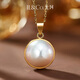 IL&CO Youke's birthday gift Mabead pendant combined with pearl silver S925 necklace for mother jewelry White Mabeads 12MM