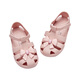 DAVE&BELLA Girls' Sandals Baotou Children's Princess Shoes Soft Sole Hollow Little Girls' Shoes Summer Baby Children's Shoes Pink In Stock DB2240274 23