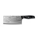 Yangjiang Knife household cutting board kitchen knife two-in-one kitchen set complete set of stainless steel meat cleaver forged kitchen knife bamboo cutting board Damascus pattern kitchen knife seven-piece set