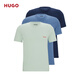 Hugo [camiseta del sótano set de tres piezas] Logotipo de algodón de primavera y verano de la algodón de verano Camiseta de manga corta 983 XL