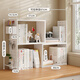 Shuranjia retractable book stand reading stand reading stand reading bookshelf desktop book storage box hole board storage rack 10